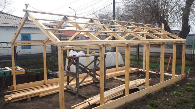 Теплица своими руками. Теплица из бруса. смотреть онлайн