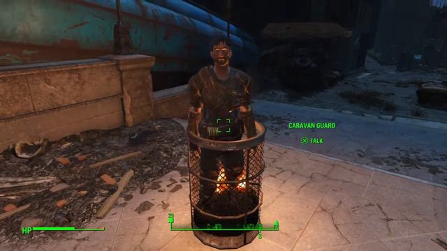 Fallout 4 burning caravan guard glitch lol смотреть онлайн