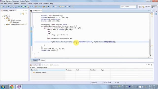Java Eclipse GUI Designer: Creating A Simple Guess-The-Number Game смотреть онлайн