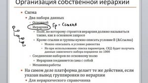 1С СКД 091 Создание собственной иерархии: общая схема