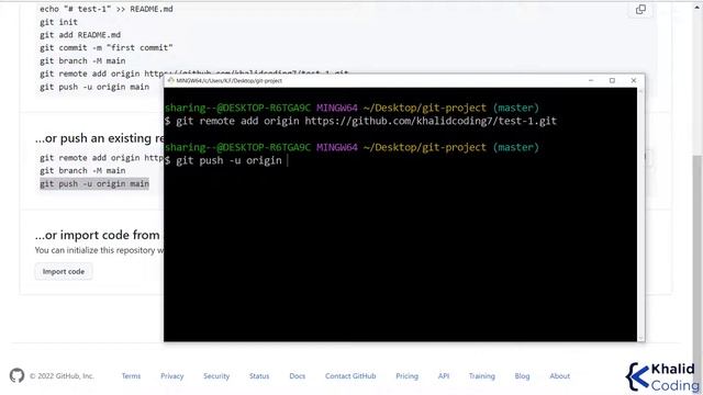 How to push local repository to github [Arabic] смотреть онлайн