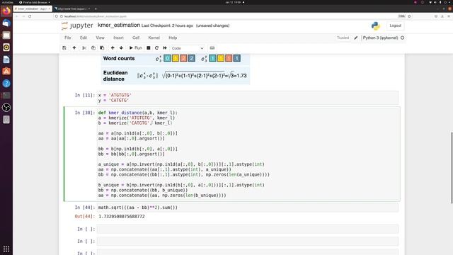 How to calculate sequence similarity without alignment смотреть онлайн