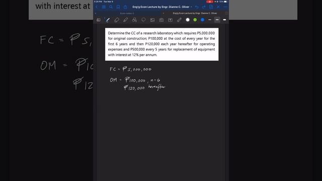 Engineering Economics: Capitalized Cost, Capitalization (Solved Sample Problem Case 1 to 3) смотреть онлайн