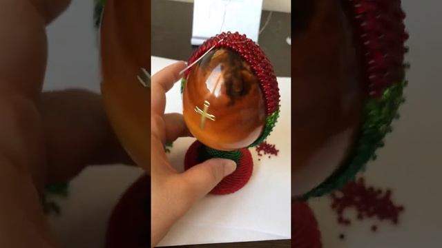 Пасхальное яйцо из бисера смотреть онлайн