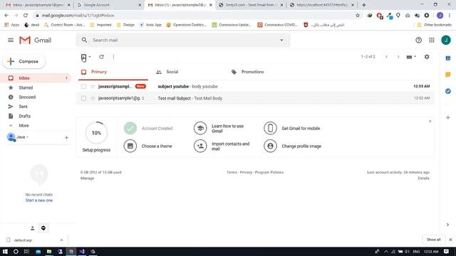 Sending Email Using JavaScript смотреть онлайн