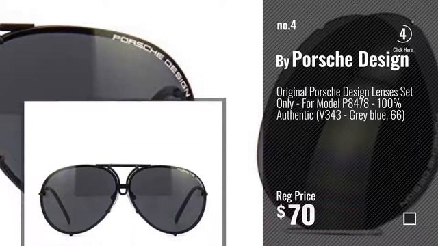 Top 10 Porsche Sunglasses [ Winter 2018 ]: Porsche Design P8478 P'8478 D Matte Black Pilot