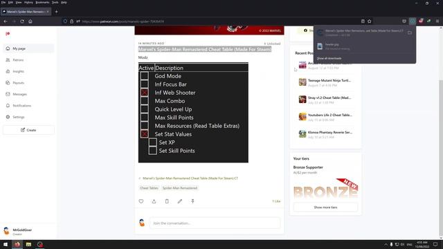 Marvel’s Spider-Man Remastered Cheat Table (Made For Steam) смотреть онлайн