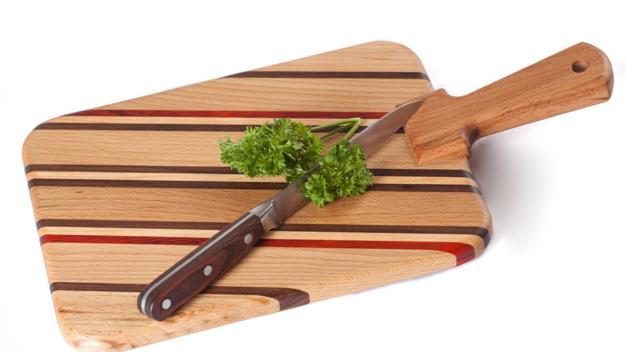 Изготовление наборной разделочной доски с наклонным рисунком.mp4 смотреть онлайн