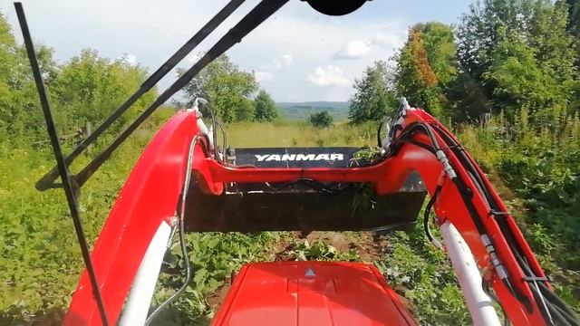 Отзыв владельца трактора янмар FX 285 о фронтальнике Pashin. смотреть онлайн