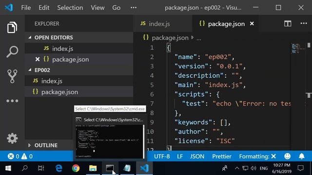 EP-002 node, npm, และ package.json смотреть онлайн