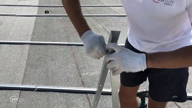 Пример креплений для солнечных батарей от Неосан смотреть онлайн