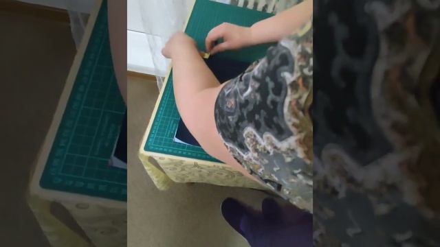 Косметичка из обрезков с аппликацией- как я обещала. смотреть онлайн