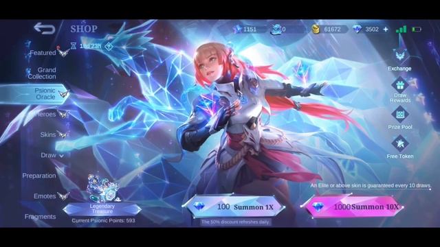 GUINEVERE LEGEND SKIN DRAW!?HOW MANY DIAMONDS?!?107 Spins?Psion of Tomorrow Cost смотреть онлайн