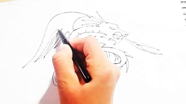 Dragon Tattoo! How to Draw a Dragon Tribal Tattoo design (2018) смотреть онлайн