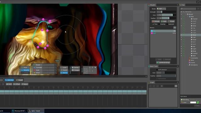 Видео #2. Привязка к скелету + Риг. Spine 2d смотреть онлайн
