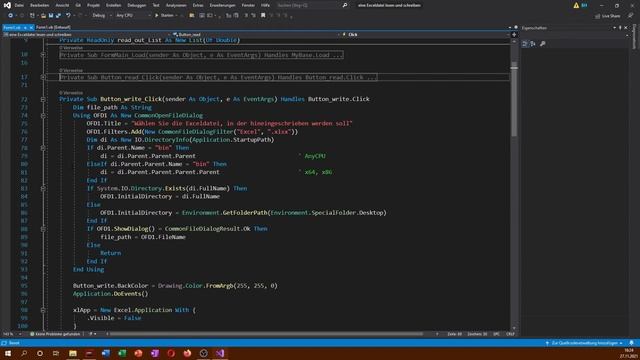 Eine Excel-Datei mit VB.NET auslesen und ab einer leeren Zeile neue Daten hineinschreiben смотреть онлайн