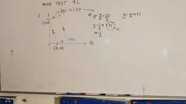 Mind Test 9.1i question 1 / form 3 Mathematics textbook / Gradient and Equation of a straight line смотреть онлайн