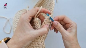 Сумка "Марина"? Крючком из полиэфирного шнура. Crochet bag tutorial.