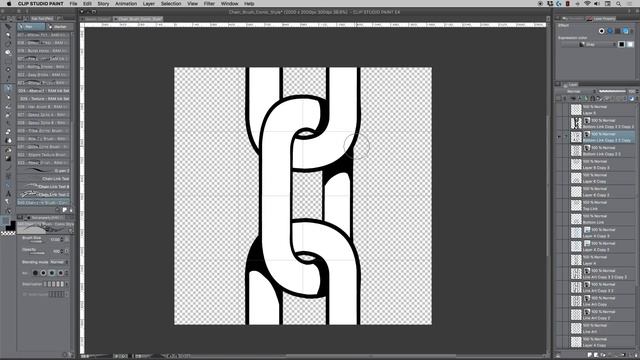 How to Create a Chain Link Brush in Clip Studio Paint смотреть онлайн