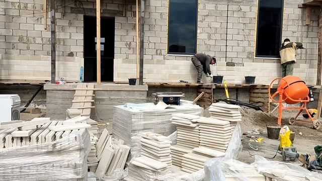 Процесс работы. Облицовка фасадов дагестанским камнем смотреть онлайн