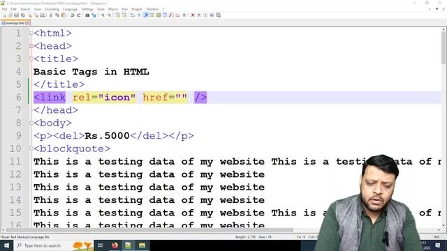 HTML semantic Tag | HTML Favicon icon | favicon | kbd | samp | var | code | link tags in HTML смотреть онлайн