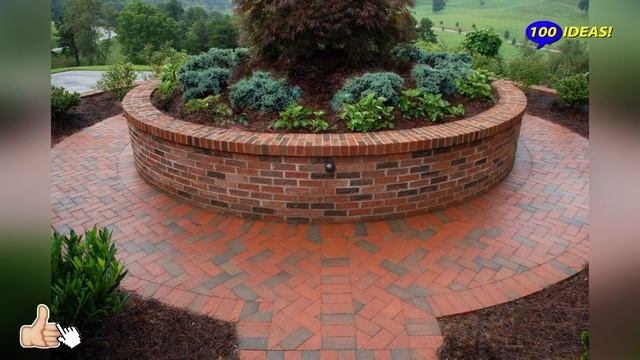 Red brick in the landscape design of the garden and backyard! 20 beautiful ideas for inspiration! смотреть онлайн