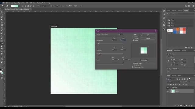How to create a Gingham Pattern in Adobe Photoshop | Gingham Pattern Design смотреть онлайн