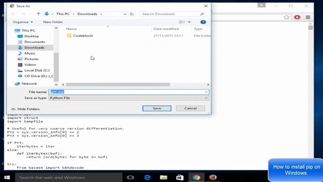 How to Install Python PIP on Windows 8 / Windows 10 смотреть онлайн