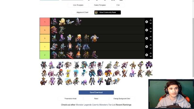 Monster Gaming's Cosmic Monsters Tier List for PVP TOURNAMENT| Monster Legends Guide (2020) смотреть онлайн
