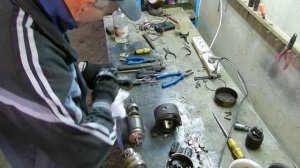 УАЗ 469. Стартер. Ремонт, профилактика, замена щеток, сборка.