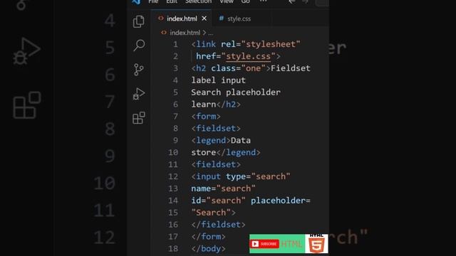 html Fieldset input search placeholder learn #html #python #htmlcode #coading #coder #html5 #htmlcs смотреть онлайн