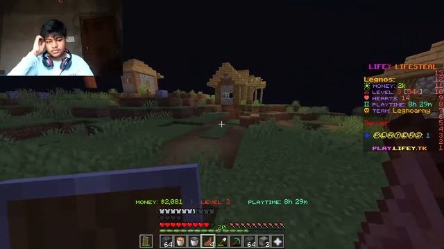 Mining Diamond and getting ready to take revenge in Lifesteal || Minecraft java || LEGNOS IS LIVE смотреть онлайн