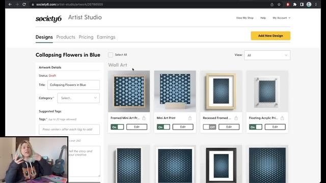 Society6 FULL Tutorial with Sizes & Tips - Selling Patterns on Print on Demand смотреть онлайн