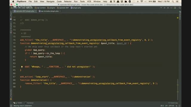 WordPress Unregister Events Management - Part 1 - Episode 7 | Know the Code Show смотреть онлайн