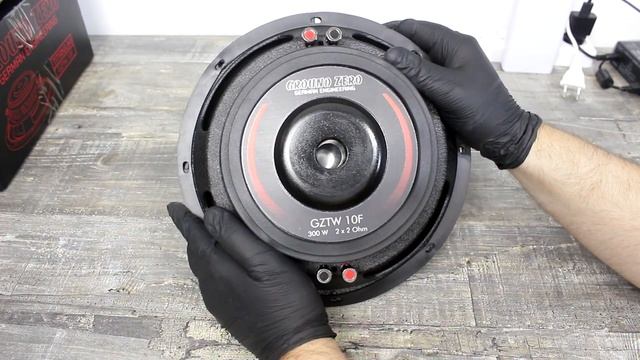 Обзор сабвуферного динамика Ground Zero GZTW10F смотреть онлайн