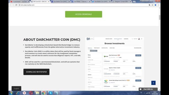 DarcMatter - глобальная инвестиционная платформа с прозрачным и прямым доступом к инвестициям. смотреть онлайн