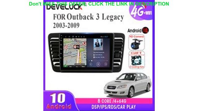 Best 4G+64G 8-core Android 10.0 Car Radio For Subaru Outback 3 Legacy 4 2003-2009 2din GPS Navigati смотреть онлайн