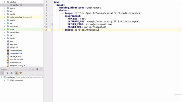 Setting up CircleCI (automation server) - Symfony Tutorial смотреть онлайн
