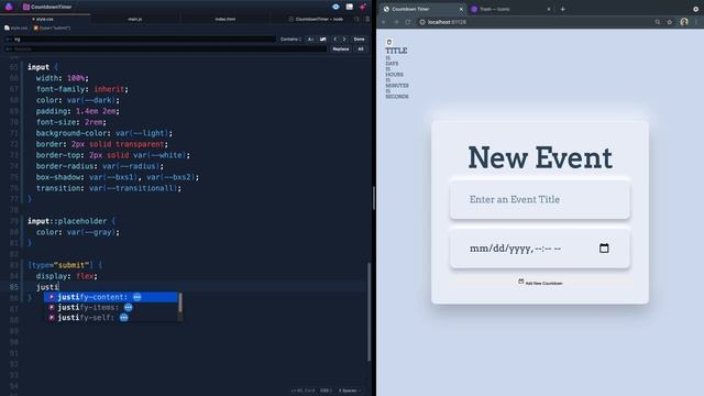 Neumorphic Countdown Timer with Confetti! (Vanilla Javascript Project) — Part 1 (HTML/CSS) смотреть онлайн