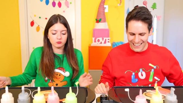 PANCAKE ART CHALLENGE DI NATALE! смотреть онлайн