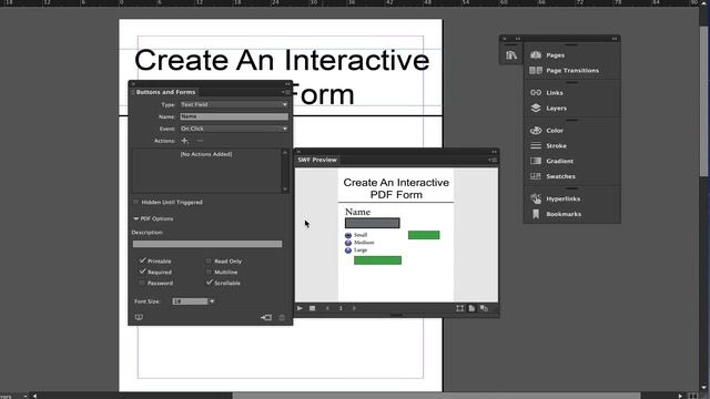 How To Create An Interactive PDF In Indesign - Indesign CC Tutorial