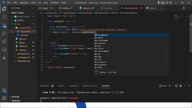 JavaScript Async / Await Function - JavaScript Refresher смотреть онлайн