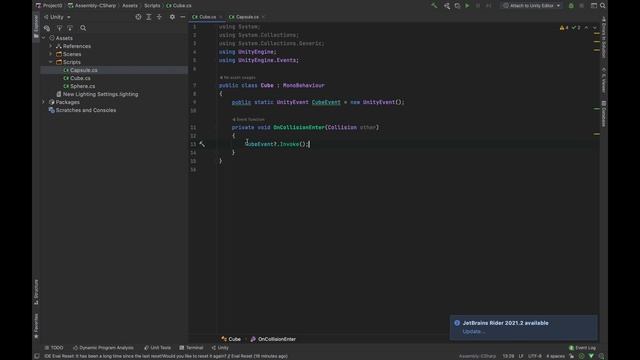 События в Unity 2020 // UnityEvent // Урок смотреть онлайн