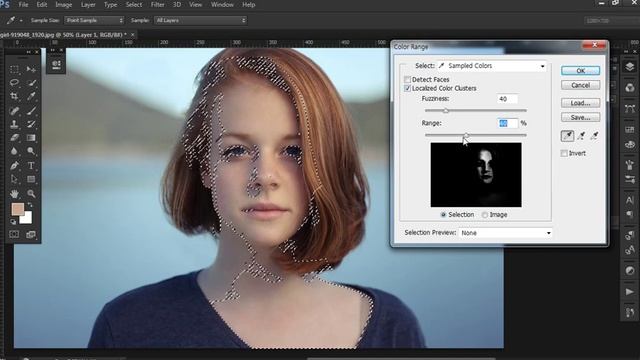 포토샵강의Adobe Photoshop CS6 Select Color Range смотреть онлайн