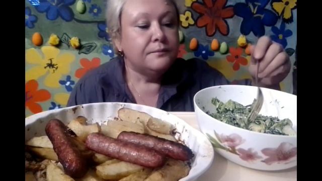 #mukbang//Мукбанг//ну что еще должно произойти ?? Купаты с молодой картошечкой и зеленый салат смотреть онлайн