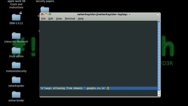 open webpage on linux terminal by "netwrkspider" смотреть онлайн