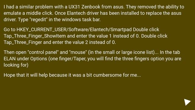 How Can I Emulate Middle Click In Windows On A Touchpad?