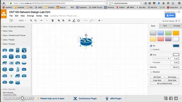 CNT120 NetworkDesignLab Network Diagram Drawio смотреть онлайн