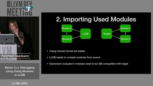 2019 LLVM Developers’ Meeting: R. Isemann “Better C++ debugging using Clang Modules in LLDB” смотреть онлайн
