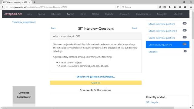 What is a repository in GIT?
| javapedia.net смотреть онлайн